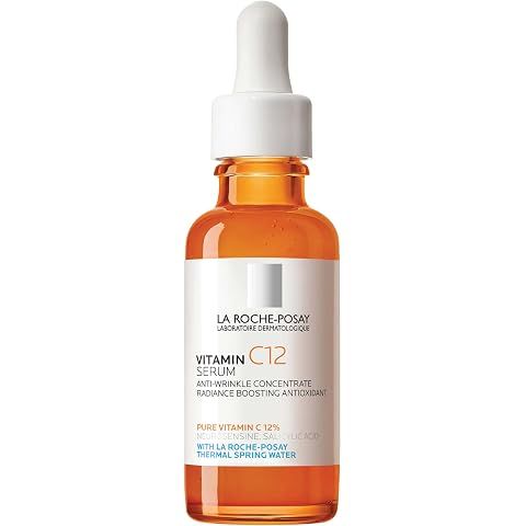 La Roche-Posay Pure 12% Vitamin C Serum for Face with Hyaluronic Acid & Salicylic A...