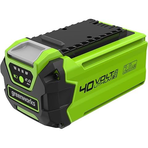 Greenworks 40V 2.0Ah Lithium-Ion Battery (Genuine Greenworks Battery / 75+ Compatib...