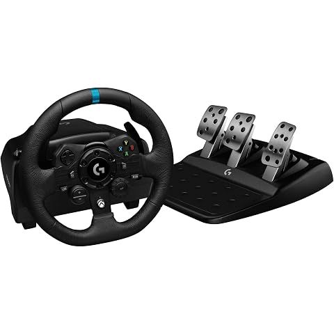 Logitech G923 Racing Wheel and Pedals for Xbox X|S,/Xbox One & PC | TRUEFORCE Force...
