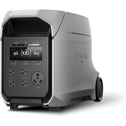 EF ECOFLOW DELTA 3 Ultra Plus 3072Wh Portable Power Station, 3600W Output | (7200W ...