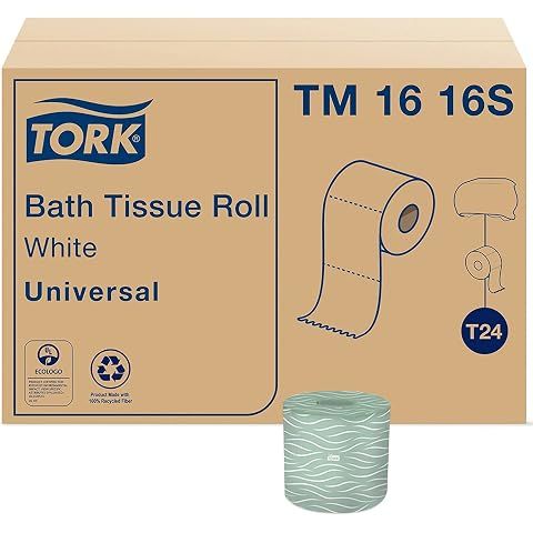 Tork Septic Safe Toilet Paper, 96 Rolls x 500 Sheets , TM1616S | Compatible with T2...
