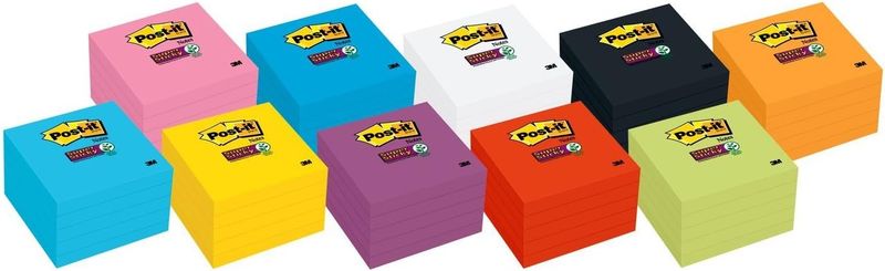 Post-it Super Sticky Notes, Black (3x3) - Image 7