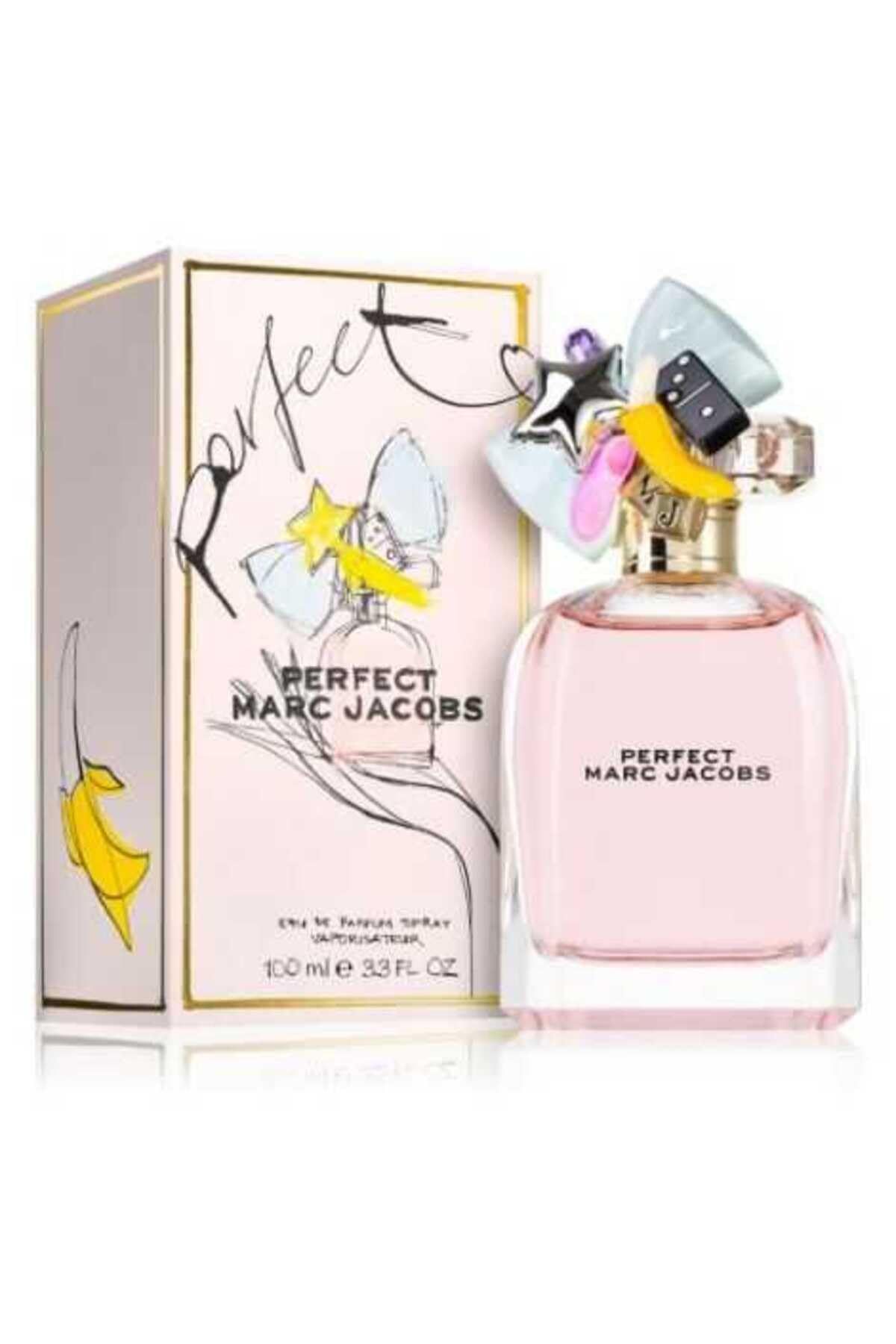 Marc Jacobs Perfect Eau de Parfum – Floral Women's Perfume – With Notes of Rhubarb, Daffodil, Almond Milk & Cashmeran 3.3 fl oz.