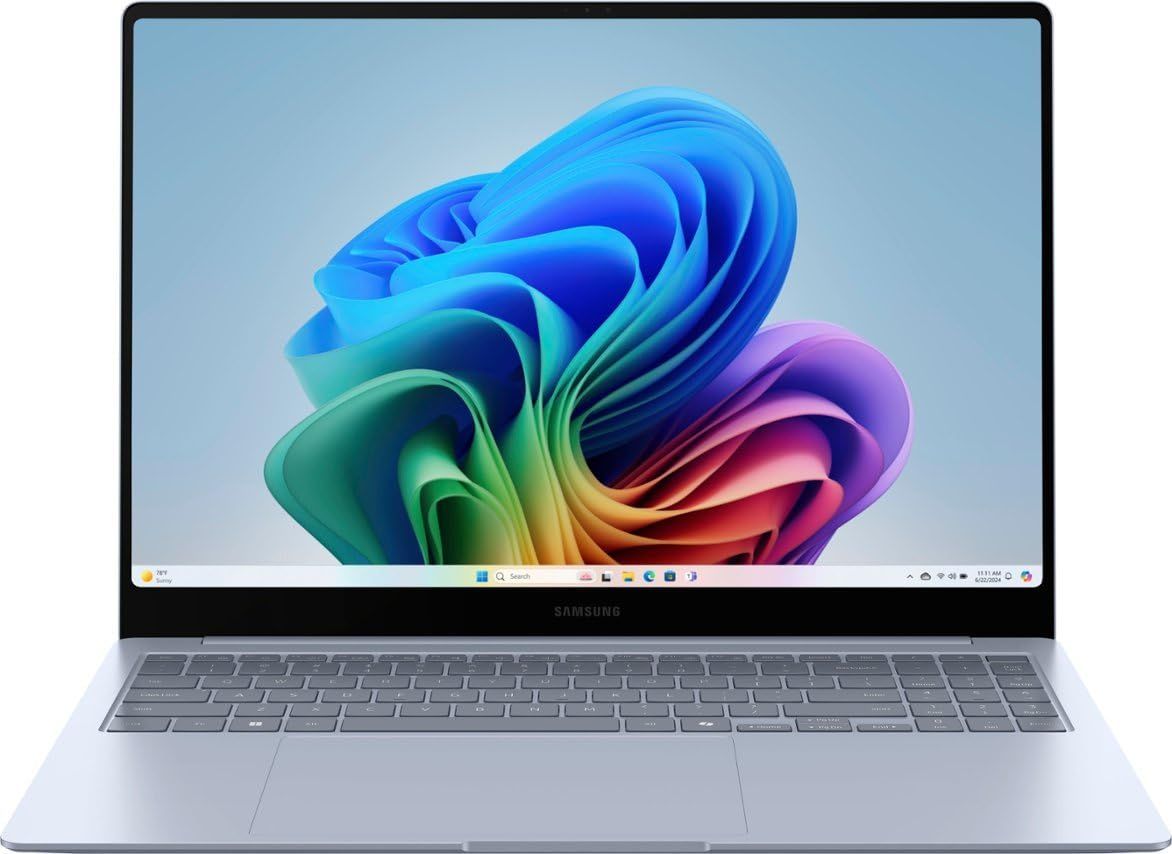 Samsung - Galaxy Book4 Edge- Copilot+ PC-16 AMOLED Touch-Screen Laptop- Snapdragon X Elite 3.8Ghz- 16GB Memory- 1TB Storage - Sapphire Blue (Renewed)