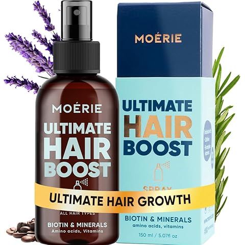 Moerie Hair Growth Serum Spray for Men and Women, Hair Loss Solution with Biotin an...