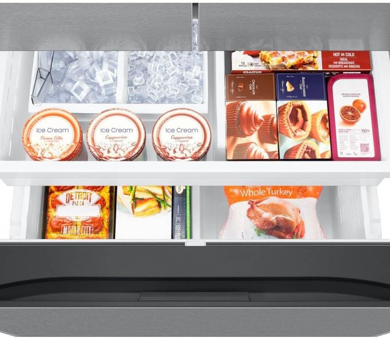 "36\" 3-Door Fridge with Ice/Water Dispenser & Freezer Ice Maker" - Image 7