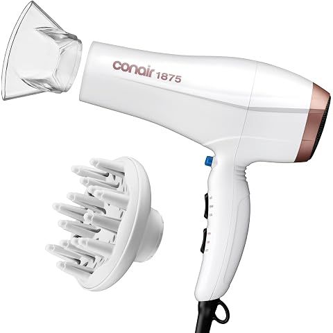 Conair Double Ceramic Ionic Hair Dryer | Double Ceramic ionic tech reduces frizz fo...
