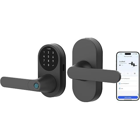 Aqara Smart Lock U300 Upgraded Version, Fingerprint Keyless Entry Door Lock with Handle