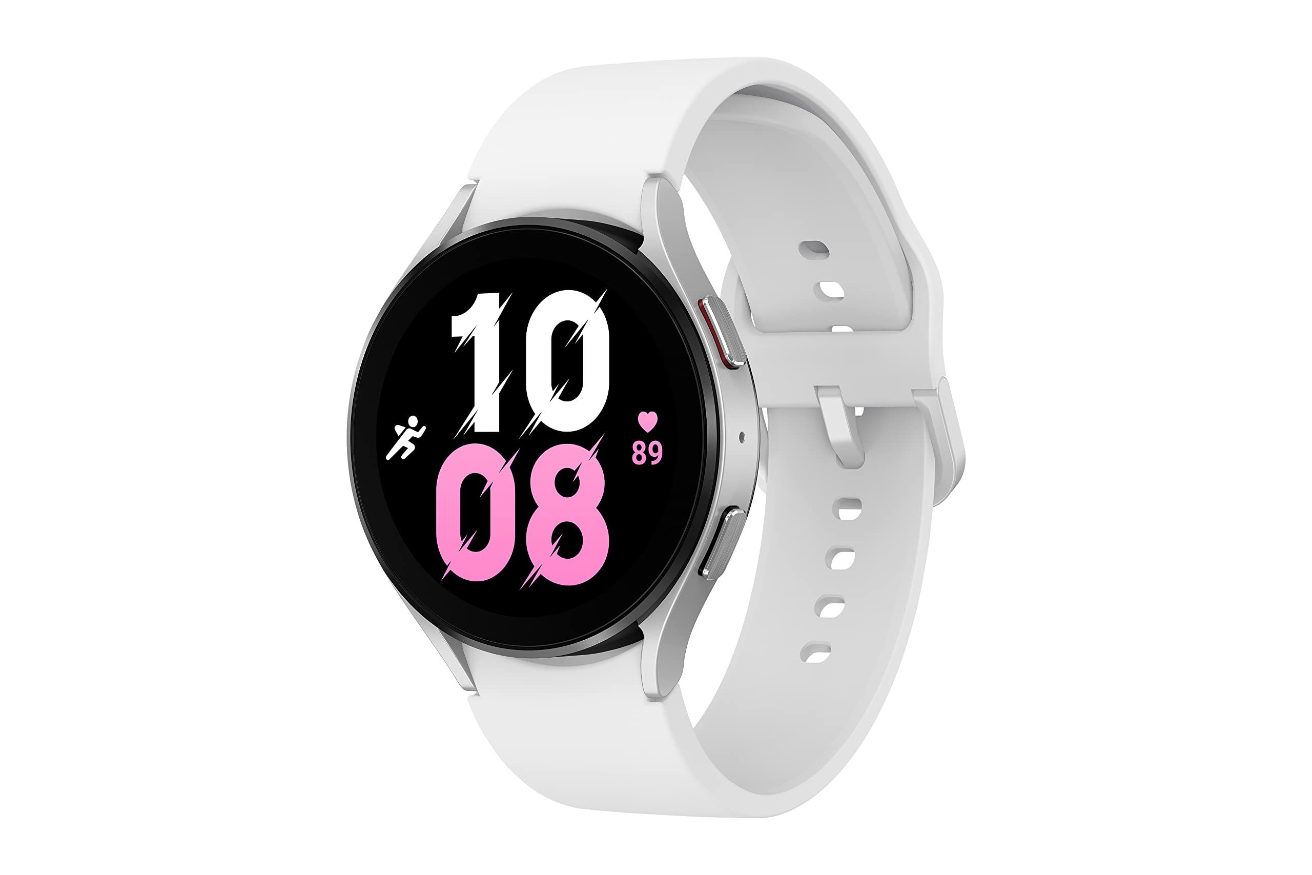 SAMSUNG Galaxy Watch 5 44mm LTE Smartwatch w/ Body, Health, Fitness and Sleep Tracker, Improved Battery, Sapphire Crystal Glass, Enhanced GPS Tracking, US Version, Silver Bezel w/ White Band Silver 44mm LTE Galaxy Watch 5