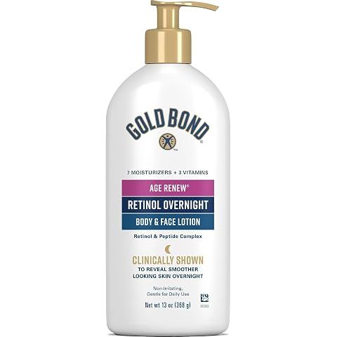 Gold Bond Age Renew Retinol Overnight Body & Face Lotion, 13 Oz | Face and body lot...