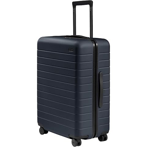 Away Medium Checked Luggage, 26-inch Lightweight Hardside Spinner Suitcase | Lightw...