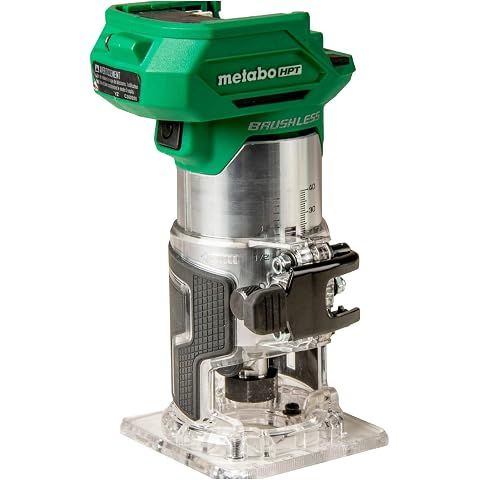 Metabo HPT 18V Cordless Trim Router, Variable Speed 10,000-30,000 RPM, Lightweight ...