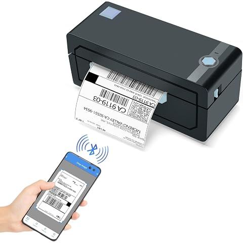 JADENS Bluetooth Thermal Shipping Label Printer, Wireless 4x6 Label Printer | Compa...