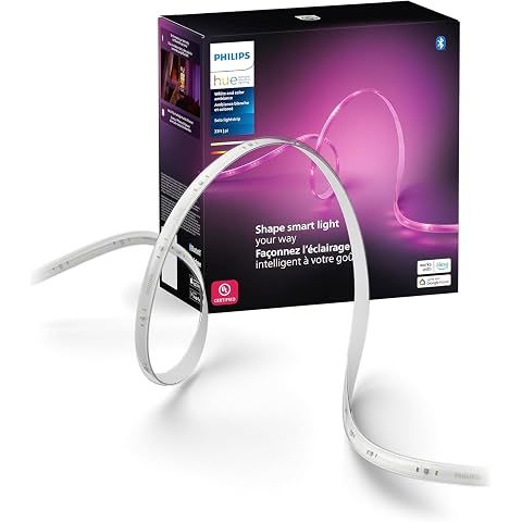 Philips Hue Indoor 16 Ft Smart LED Solo lightstrip Base Kit - 1 Pack - Control with...