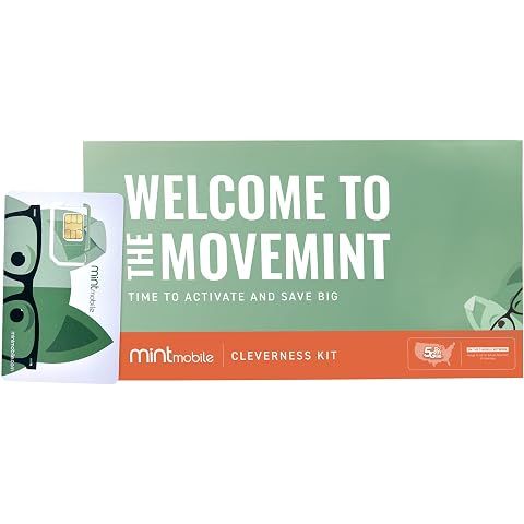 $20/mo. Mint Mobile Phone Plan with 17GB of 5G-4G LTE Data + Unlimited Talk & Text ...