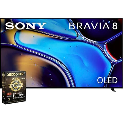 Sony K77XR80 BRAVIA 8 77 inch 4K HDR Smart OLED TV 2024 Bundle with 2 YR CPS Enhanc...