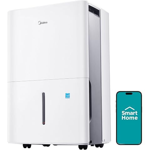 Midea 1,500 Sq. Ft. Energy Star Certified Dehumidifier With Reusable Air Filter 22 ...