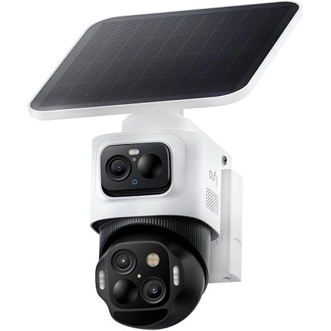 eufy Security eufyCam S4, 4K Solar Camera, 3-Lens PTZ, 360° Coverage | 8X Auto Zoom...