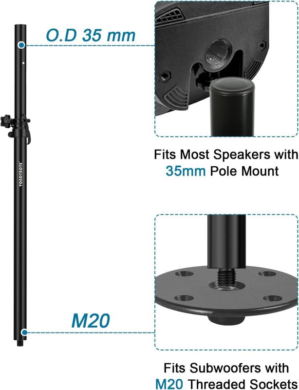 Set of 2 Speaker Poles - Image 4