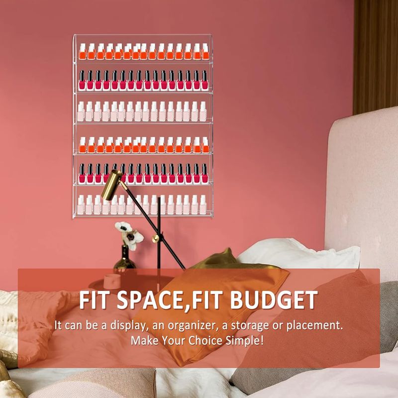 Yaeccc 2 Pack Acrylic Nail Polish Rack - Image 6