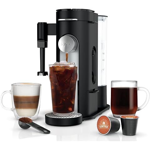 Ninja Single Serve Coffee Maker - Combo Machine, K-Cup Pods and Grounds | 4 Styles ...