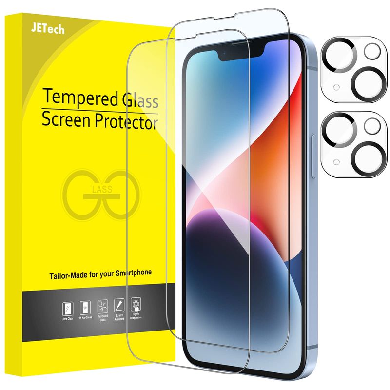 JETech iPhone 14 Screen Protector and Lens Protector