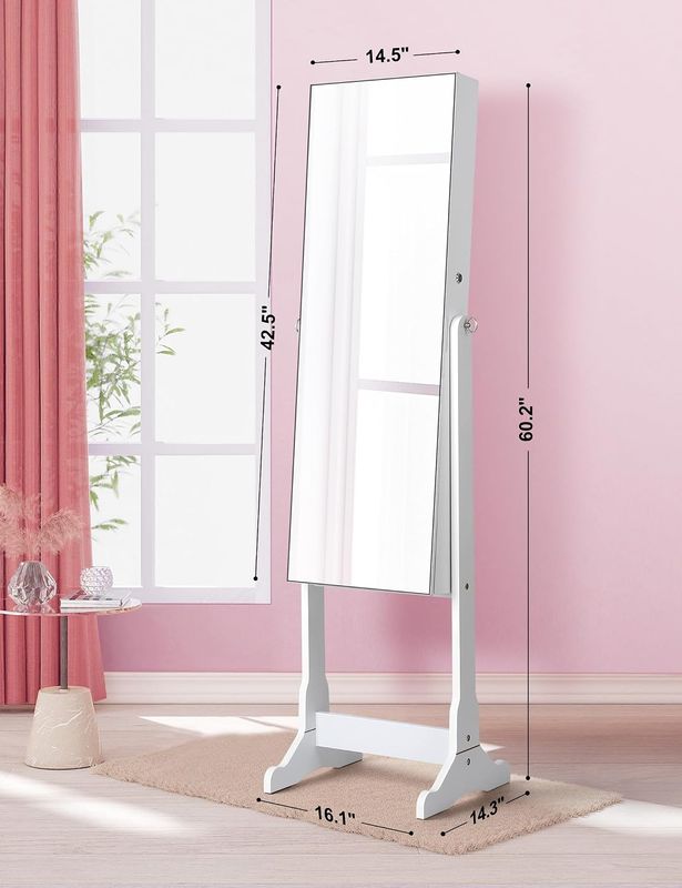 Nicetree Jewelry Cabinet with Mirror - Image 14