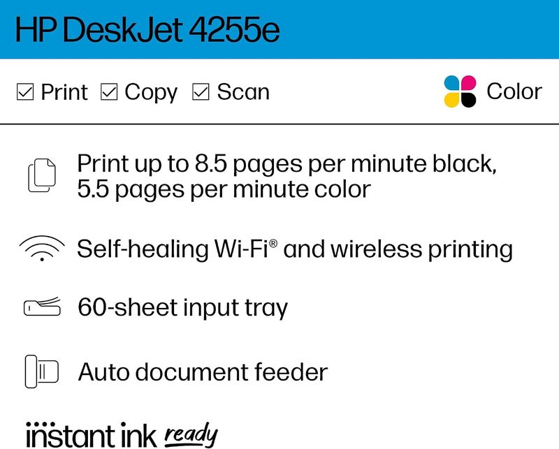 HP DeskJet 4255e Printer - Image 3