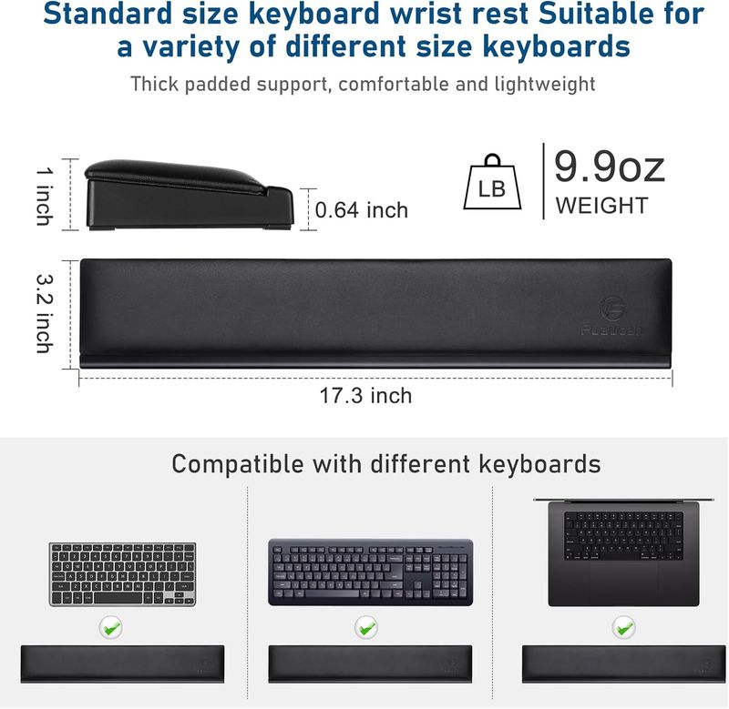 Keyboard Wrist Rest with Storage - Image 5