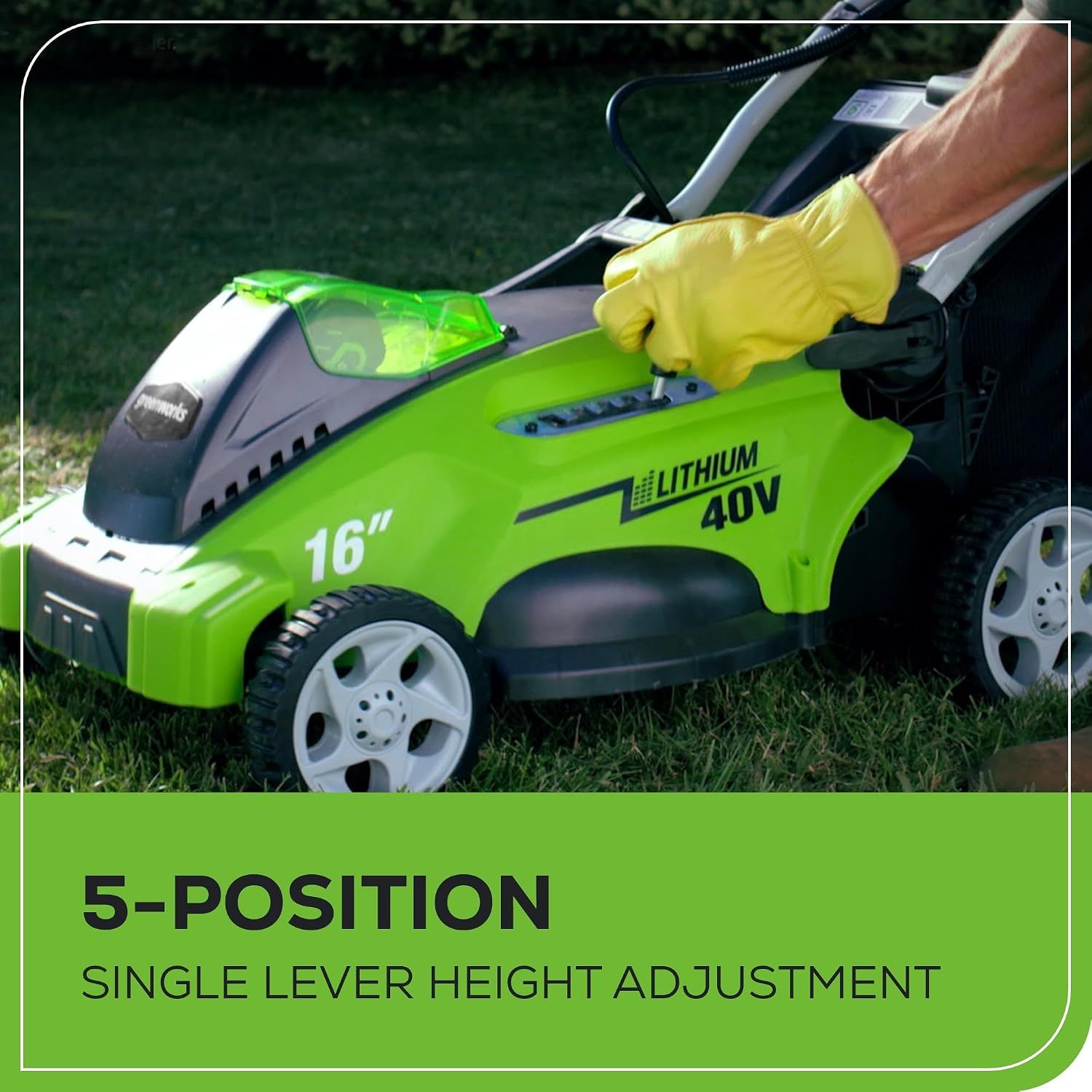 Greenworks 40V 16" Lawn Mower - Image 6