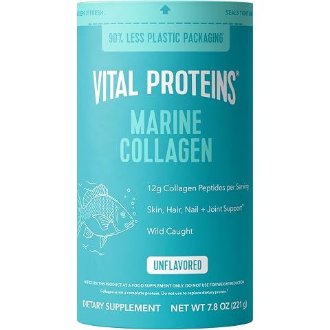 Vital Proteins Marine Collagen Peptides Powder Supplement for Skin Hair Nail Joint ...