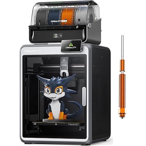 Creality K2 Combo (A) 3D Printer, Multicolor Printing with CFS, 600mm/s Printing Sp...