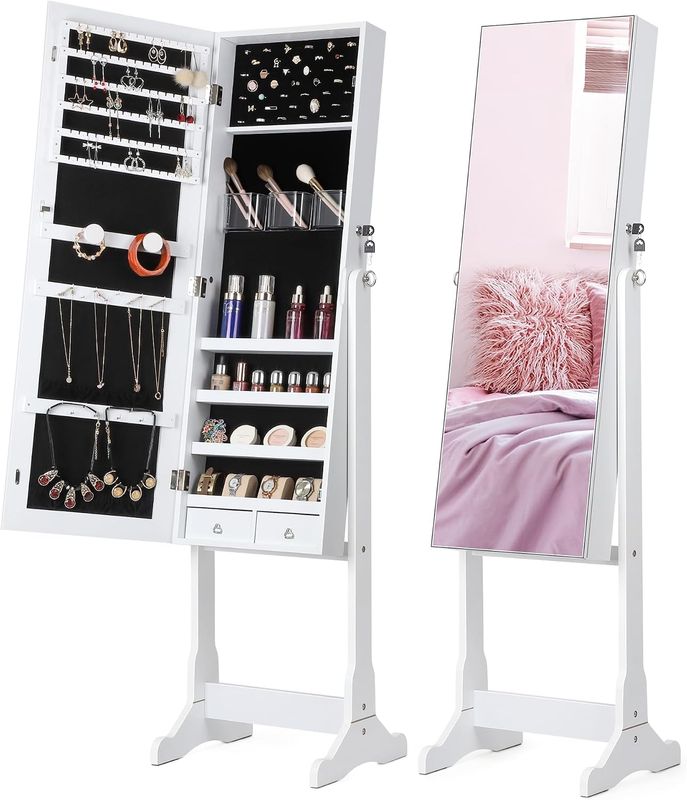 Nicetree Jewelry Cabinet with Mirror - Image 8