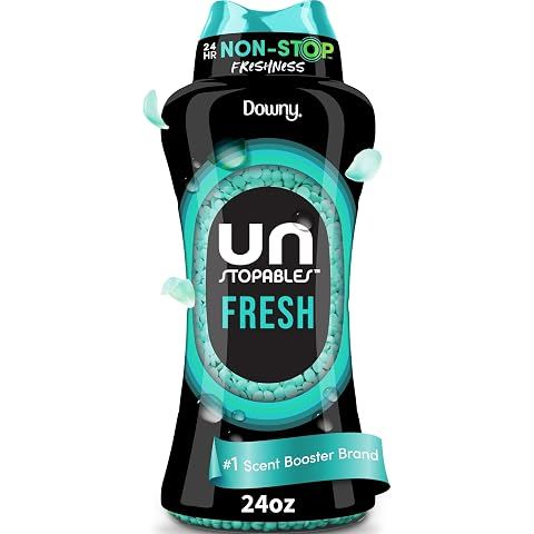 Downy Unstopables in Wash Scent Booster Beads, Fresh Scent, 24 oz, White, Laundry B...