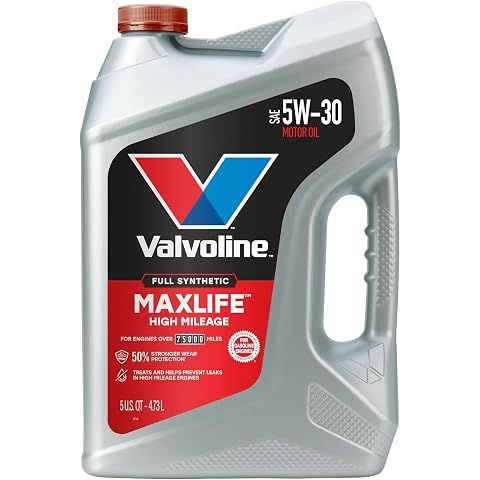 Valvoline MaxLife High Mileage Full Synthetic 5W-30 Motor Oil 5 Quart