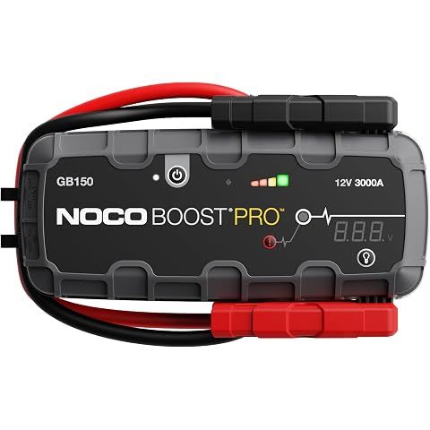 NOCO Boost GB150: 3000A UltraSafe Jump Starter – 12V Lithium Battery Booster Pack, ...