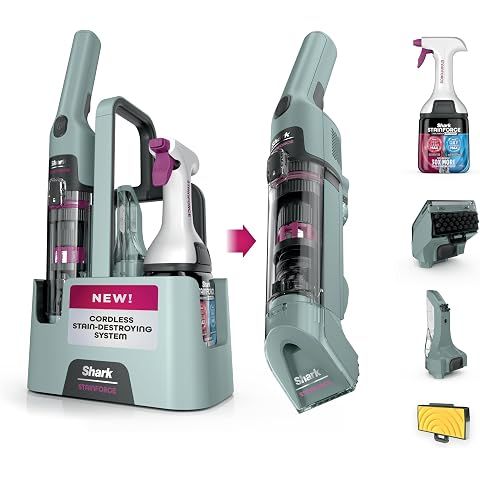 Shark StainForce Cordless Spot Cleaner, Dual-Activated Easy Spray Formula, OXY-Powe...