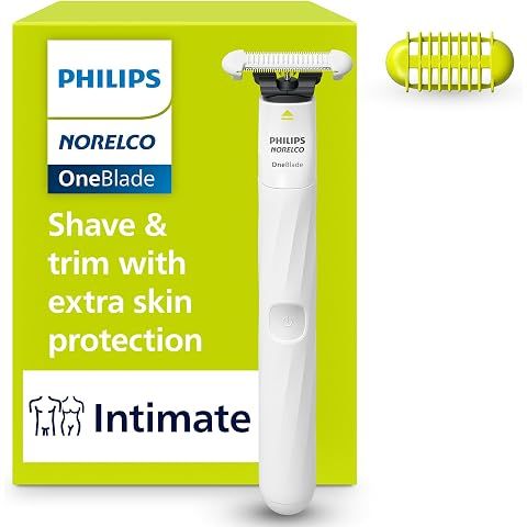 Philips Norelco OneBlade Intimate Trimmer and Shaver with Skin Protection | Pubic H...