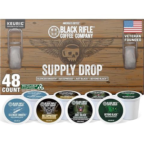 Black Rifle Coffee Variety Pack K Cup Coffee 48 Count Coffee Pods | Veteran Founded...