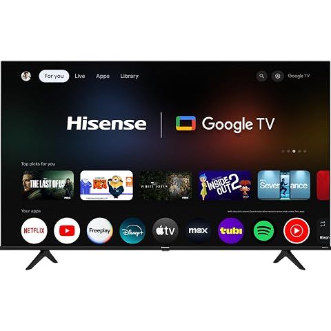 Hisense 55-Inch Class A6 Series 4K UHD Smart Google TV with Alexa Compatibility, Do...