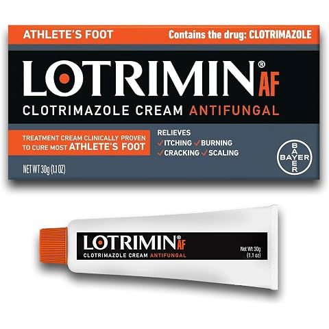 Lotrimin® AF Cream, Athlete's Foot 1% Clotrimazole Antifungal Cream Treatment, Clin...