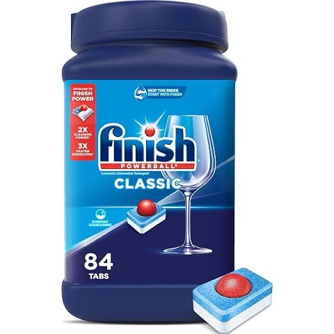 Finish Powerball Dishwasher Pods, Wrapper Free Dish Detergent, 84ct | Unscented Dis...