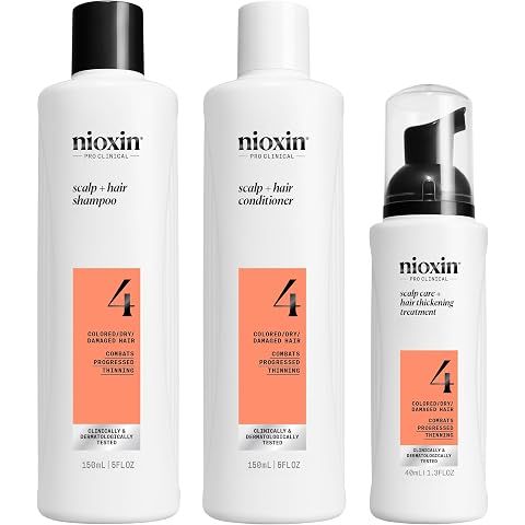 NIOXIN Scalp + Hair Thickening System Kits | For Natural, Colored, & Damaged Hair w...