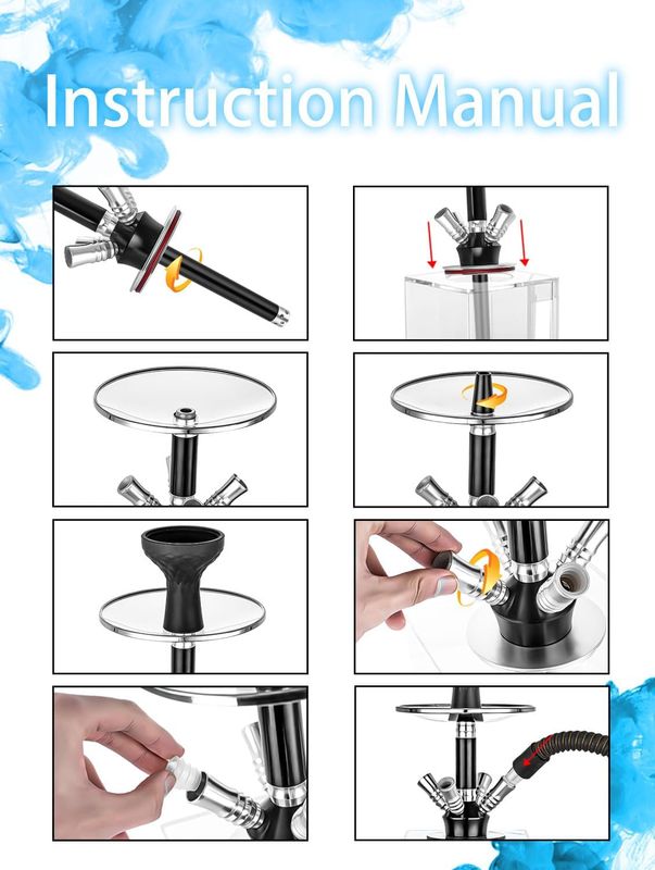 Hookah Set 4 Hose HOKASET - Image 4
