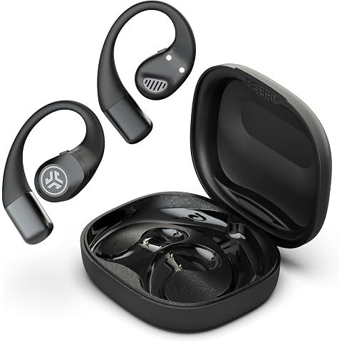 JLab Epic Open Sport Earbuds, Black, Wireless Open-Ear Audio Freedom Effortless Fit...