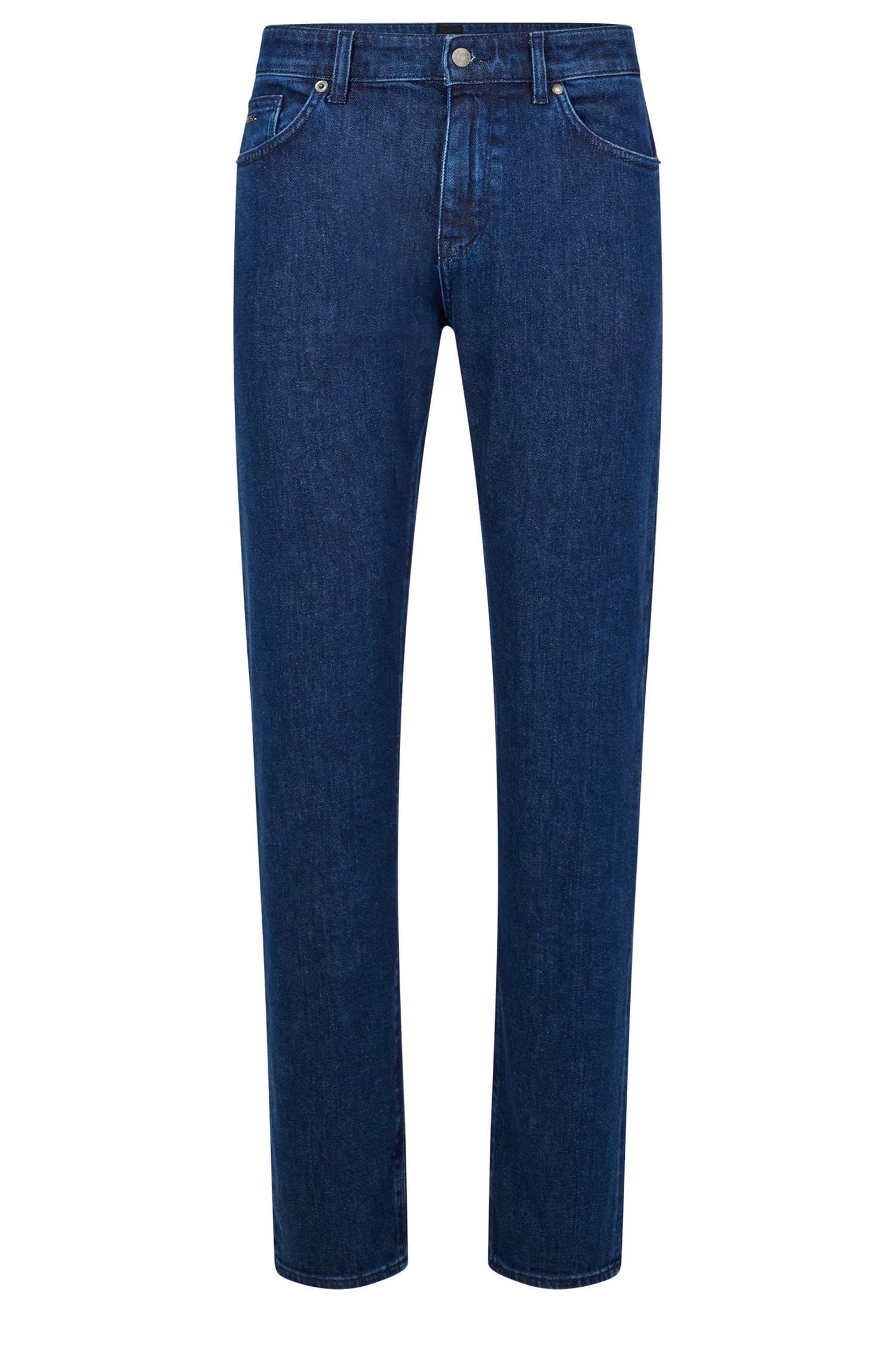 BOSS Men's Maine Regular Fit Stretch Denim Jeans 32W x 30L Bright Blue