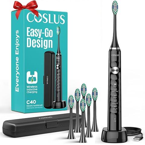 COSLUS Sonic Electric Toothbrush for Adults C40(DY-108Pro): 47000 VPM for Deep Clea...