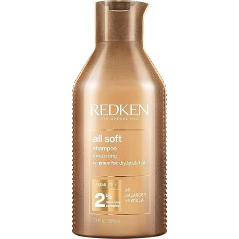 Redken All Soft Shampoo - Moisturizes & Hydrates Dry Hair, Softens & Adds Shine, Wi...