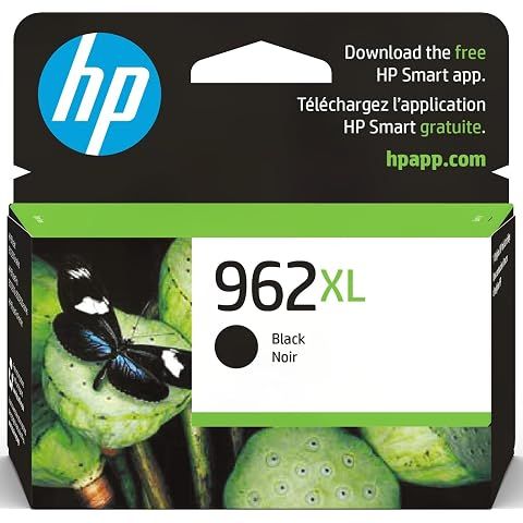 HP 962XL Black High-Yield Ink Cartridge | Works with OfficeJet 9010, Pro 9010, 9020...