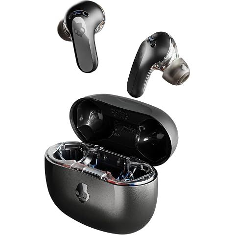 Skullcandy Rail ANC Wireless Earbuds, Bluetooth Headphones, Active Noise Cancelling...